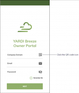 Yardi Breeze Owner Portal Log In Screen